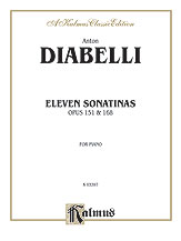 11 Sonatinas Op. 151/Op 168 piano sheet music cover